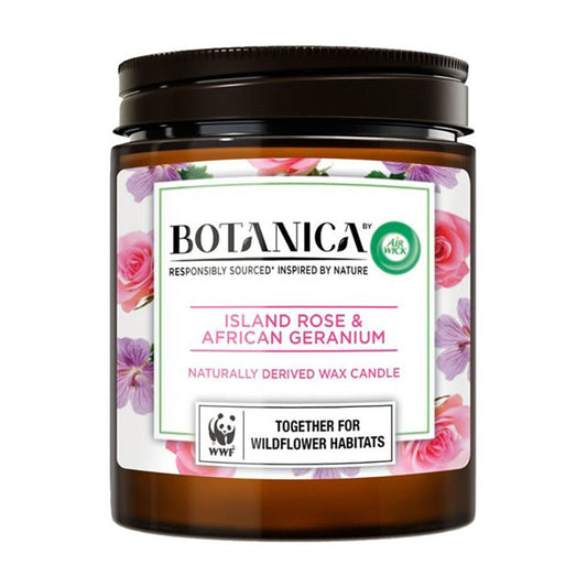 AIRWICK BOTANICA CANDLE ISLAND ROSE 500G EACH