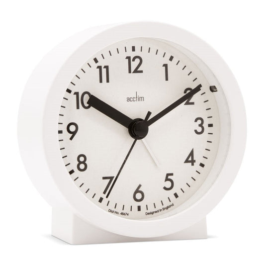 ACCTIM GABY ALARM CLOCK WHITE