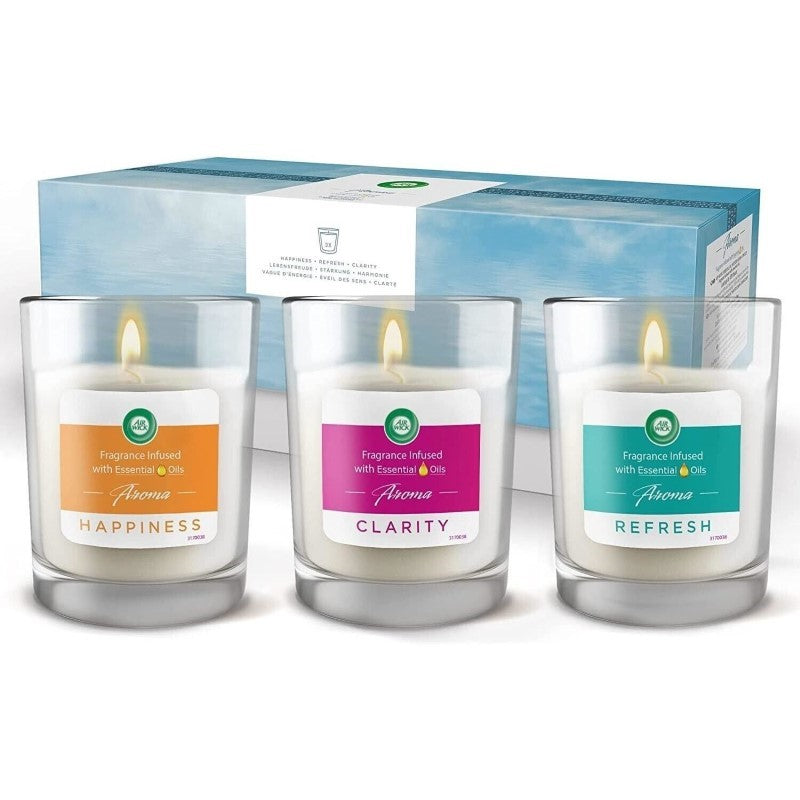 AIRWICK CANDLE GIFT BOX 220G SET OF  3