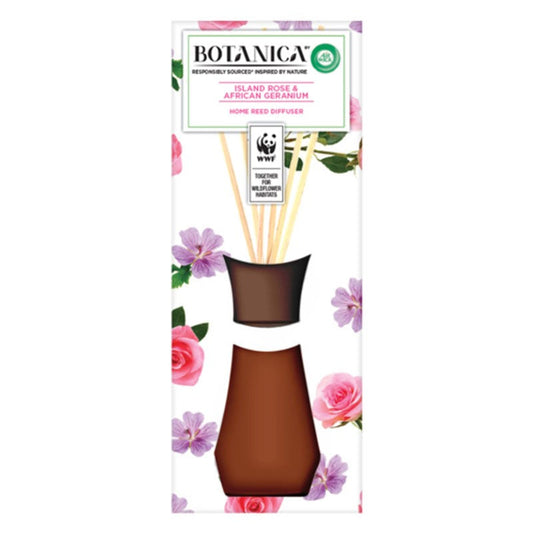 AIRWICK BOTANICA REED DIFFUSER ISLAND ROSE & GERMANIUM 42ML PK5