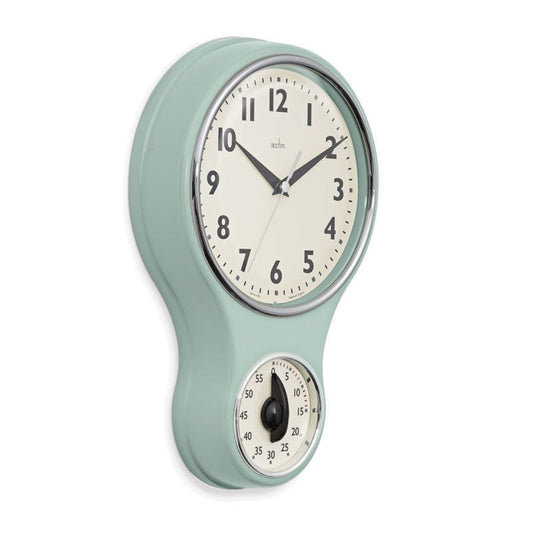 ACCTIM KITCHEN TIME WALL CLOCK SAGE