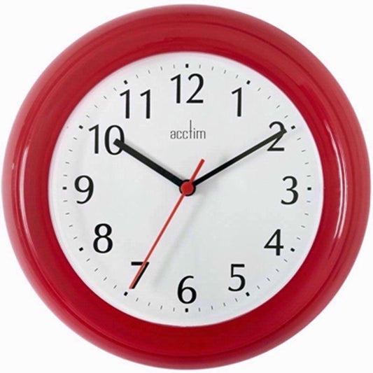 ACCTIM KITCHEN CLOCK RED