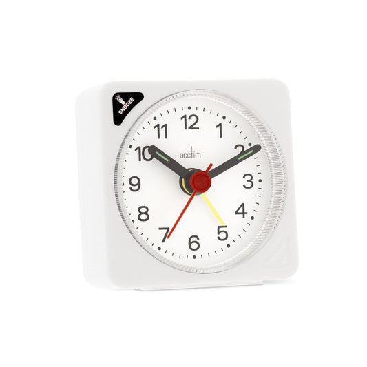 ACCTIM INGOT QUARTZ ALARM WHITE